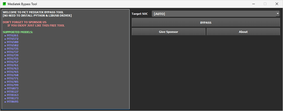 MTK Bypass Tool